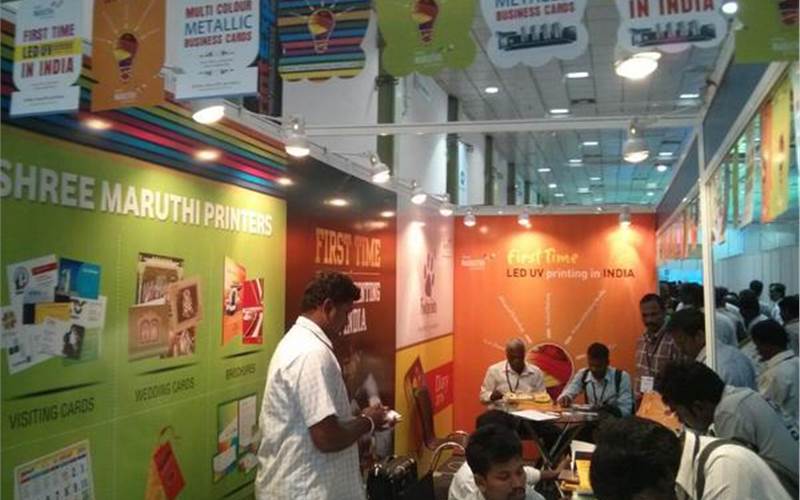 Two printers from Coimbatore rocked the show: Shree Maruthi and Zig Zag. Of this visiting cards specialist Maruthi is loaded with a UV LED system from APL Machinery
