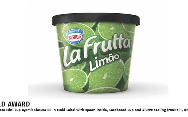 FRONERI Brazil has earned a Gold Award in the DuPont Awards for Packaging Innovation for their Ice Cream Mini Cup. The clever cup is the combination of a suite of technologies, including thin wall thickness, fast cycle time injection molding, and in-mold labeling for decoration. It is a packaging solution designed for the on-the-go consumer. The plastic spoon molded into the lid of the ice cream mini cup is an innovative solution improvement to those currently available. This approach is unique among ice cream cups that include a spoon.  Demonstrating a strong commitment to responsible packaging, FRONERI did not add another film layer to separate the spoon and did not use additional materials for the spoon. The smart package design repurposed 26% of the whole lid weight to be formed into the detachable spoon. Consumers can close the lid even after the spoon is removed. The Ice Cream Mini Cup showed increased production efficiency, a commitment to responsibility, and a clever use of materials