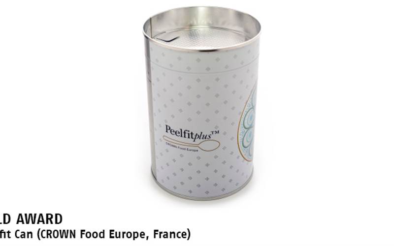 CROWN Food Europe’s Peelfit™ Can has won a Gold Award in the 29th DuPont Awards for Packaging Innovation for their easy-open foil sealed can. The Peelfit™ can eliminates the need for a rigid steel ring typically required with double seaming applications. CROWN Food Europe was able to seal a peelable foil directly to the can body. Traditional steel rings had to be stamped out and recycled – this new innovation eliminates that need, easing manufacturing and enhancing sustainability. The Peelfit™ can’s major reduction to this component of the package enabled a 16% reduction in can weight and 32% reduction in energy usage while continuing to deliver 100% protection against oxygen, gas and moisture. The Peelfit™ can also increase convenience thanks to the possibility to create a compartment on the top.  Peelfit™ is an excellent example of how companies can develop more sustainable packaging without compromising on performance
