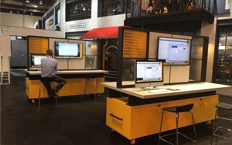 The Kodak workflow demo stations