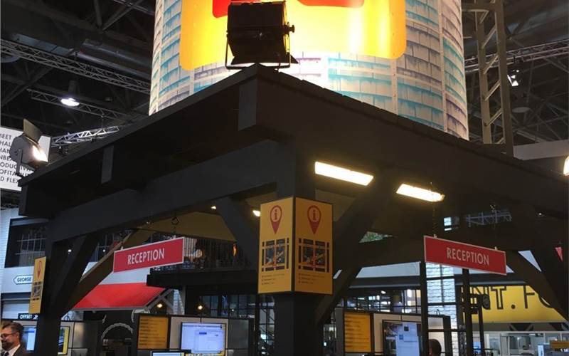 Water tower made of 102 printing plates. Also, there is a limited edition of the Electra thermal plate. This makes it a collectible of sorts for true connoisseurs of offset printing