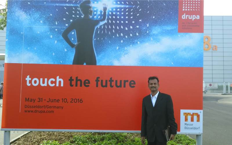 Nizamappas at Drupa. Nizamappas is a gold medallist in printing technology with 18 years of international experience