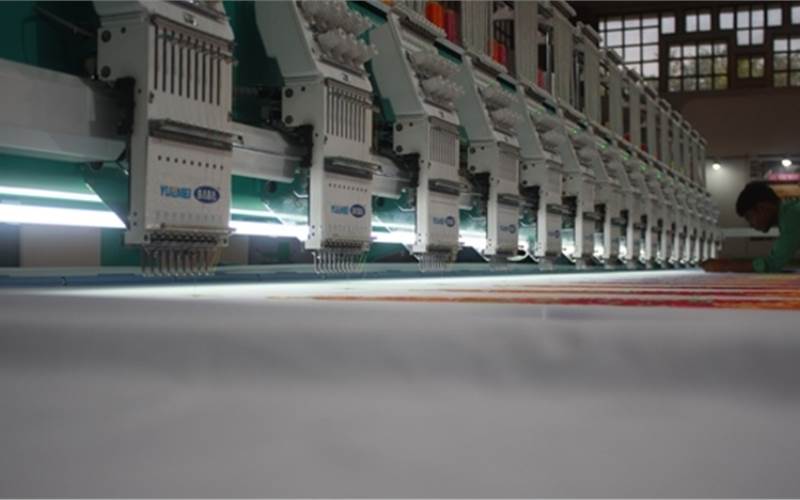 A textile machine during Gartex 2016. This year, the event is from 29 to 31 July at Pragati Maidan