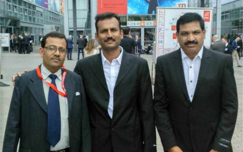 (From left): Malhotra, Nizamappas and Raghavender