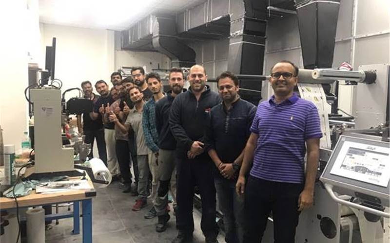 The Webtech-Huhtamaki team at the Sikkim plant