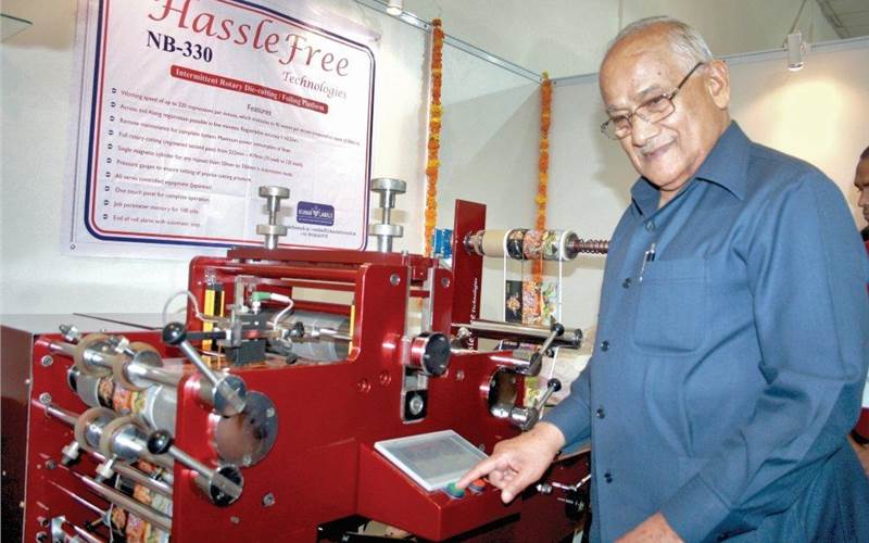Hassle Free Technologies launched the NB-330 semi-rotary die-cutter at Labelexpo India and claims it is world’s most compact semi-rotary die-cutter. There have been two installtion of these machines in India, while one is installed in France.