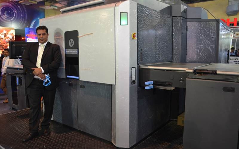 A Appadurai with the HP Indigo 10000 which is "capable of printing large sized prints with dimensions of up to 20 X 30 inches has fuelled the scope of professional photo printing application to unimaginable levels.'