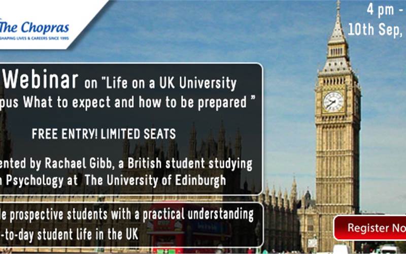 Registration Starts for Webinar on “Like on UK University Campus”