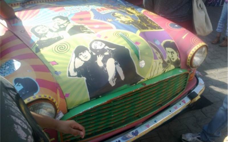 Print installations at the Kala Ghoda Art Festival