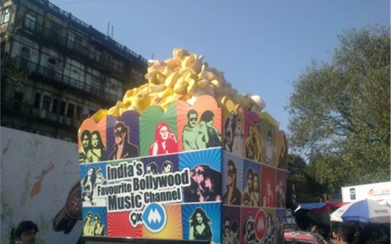 Print installations at the Kala Ghoda Art Festival