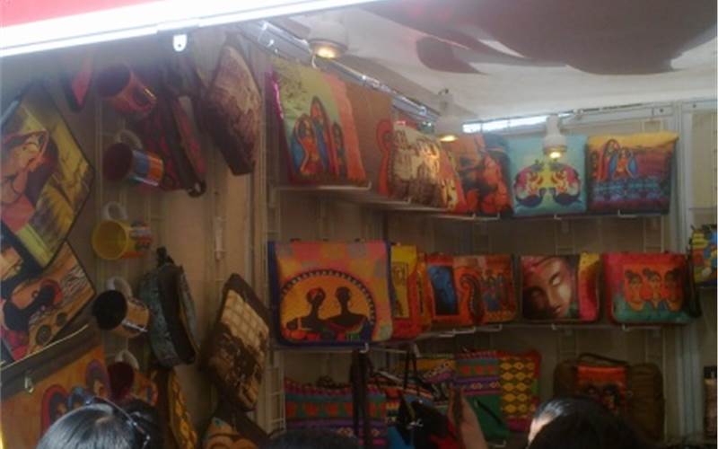 Print installations at the Kala Ghoda Art Festival