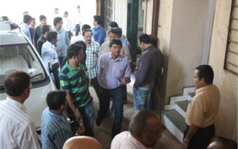 25 delegates who participated in the 'treasure hunt', an event organised by We The Production People arrive at Spectrum Scan's plant in Vasai