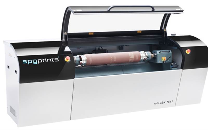 Guitjens: "The engraving cycles can be as short as 30 minutes per screen"