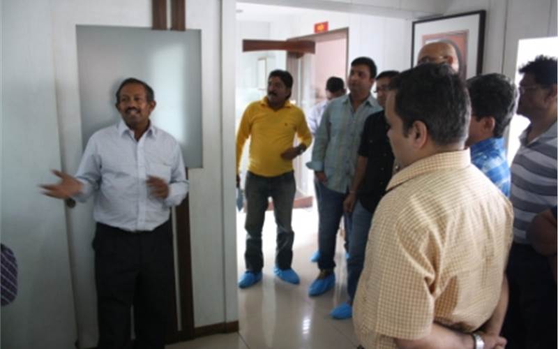 Rajgopal of Spectrum Scan conducted a plant tour for delegates