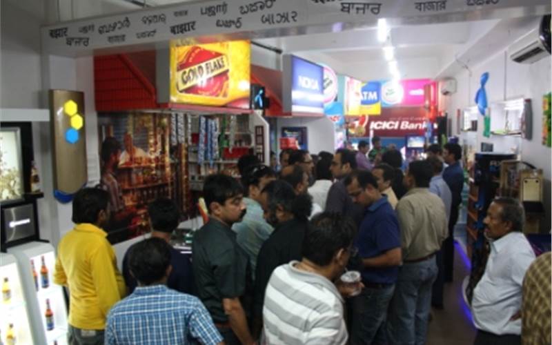 The experience lounge provides total experience of bazaar which includes kirana shops, paan kiosks, ice-cream parlours, and a supermarket at one go, and so, brands can have a real look and feel of their POP items