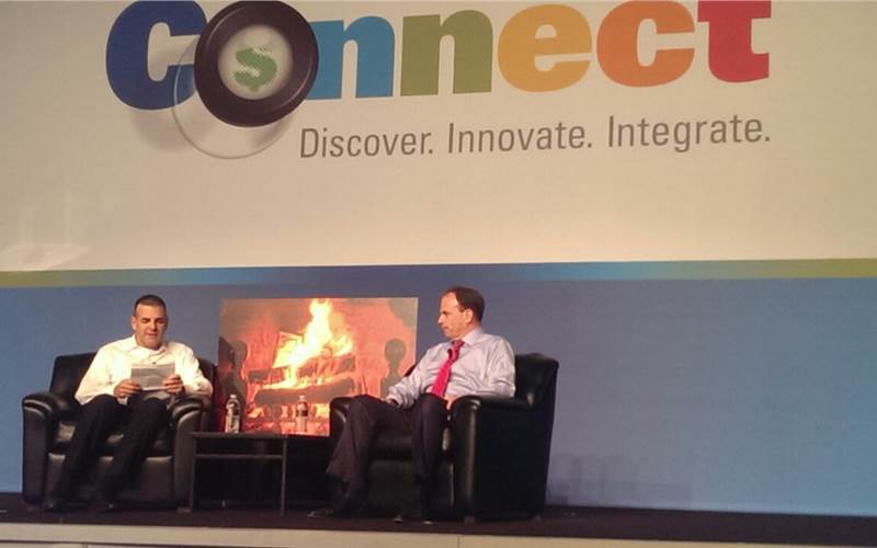 EFI's Guy Gecht in conversation with RR Donnelley's Quinlan