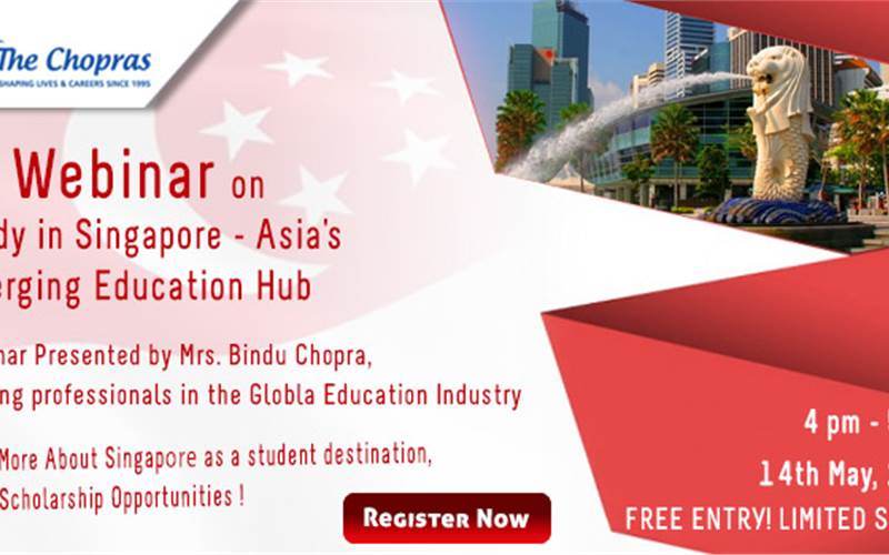 Webinar on Study in Singapore – Asia’s Emerging Education Hub