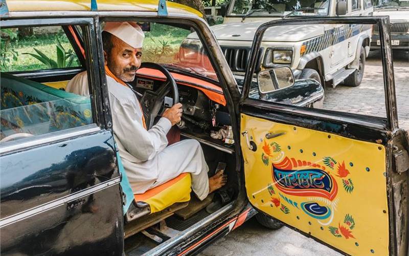 Post the fitting, the next day is kept for shooting of the revamped taxi, and then for eventually laminating the taxi