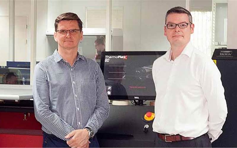 Trevor Lowes (l) and Andrew Hewitson at Reproflex 3