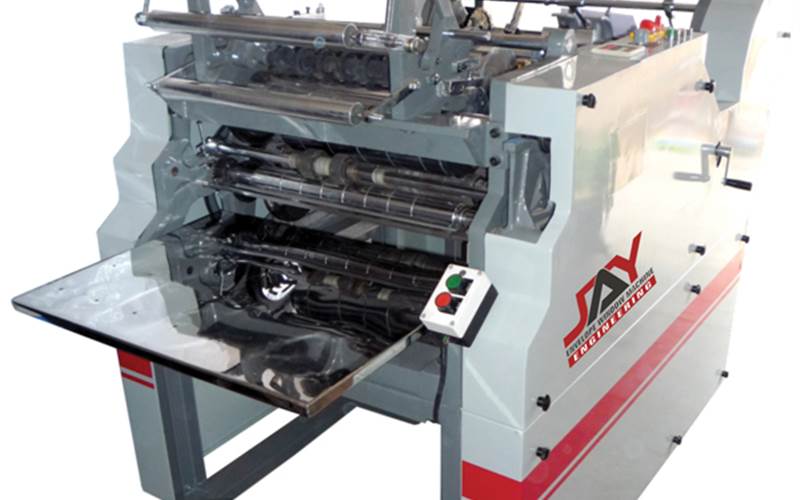 Jay Engineering’s (Hall/Stall: 12/24A) has sold 12 envelope window (film) pasting machines in a span of seven months. Not only being hassle free is the machine’s USP, but also, its maximum speed of 150 blanks per minute is way ahead of its competitors, says director Ajay Kumar