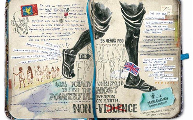 The humble greatness of Gandhi by Ogilvy & Mather  |  Mani Bhavan was Gandhi’s Mumbai home from 1917 to 1933, a building of historic significance where he lived and planned his campaigns of non-violent resistance for independence. Awareness of the museum and memorial was low, especially among youngsters. The print and poster campaigns to build awareness were inspired by sketchbooks of millenni¬als after they visited the museum.