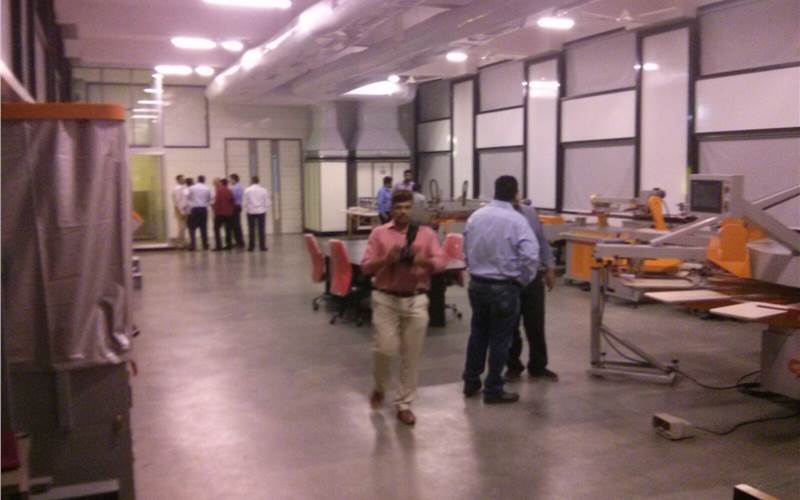 The first of the VIPs who were present for the re-opening of Dhirubhai Mistry Institute (DMI) demo centre on 5 June. Grafica's industry initiative
