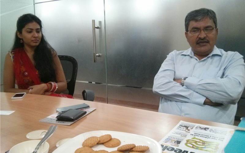 Vinay Kaushal, director of Provin Technos, in his office is pleased that 42 Ryobi MHI orders have been notched up in the past 18 months