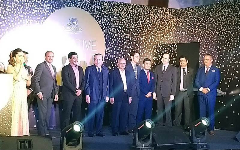 The top brass from Sona Papers and Gruppo Cordenons during the event on 15 November