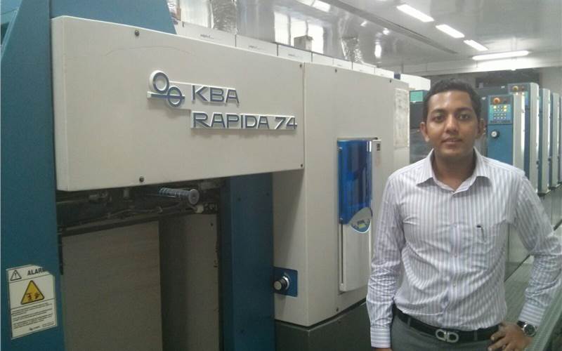The young Devang Rawat of Bhiwandi-based Quality on Time Packaging (QoT), a new name in packaging printing