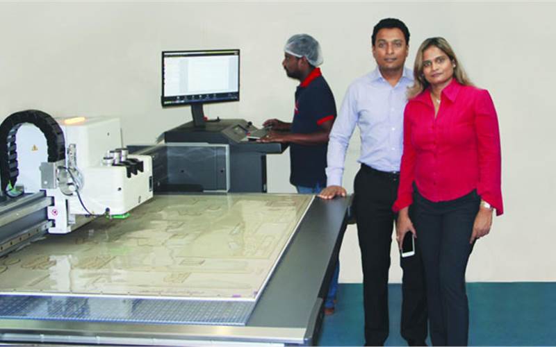 The husband and wife team of Jai Chandra and Nalini Chandra, directors of VeePee Graphics in Bengaluru