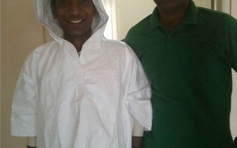 The Tyvek Man. Read more about TES Packaging from Hyderabad in the September issue