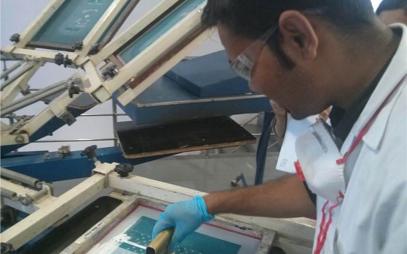 Masters of screen printing at the Fujifilm Sericol plant. The smart factory in Pune produces a range of solvent-based screen, digital, flexo and offset inks