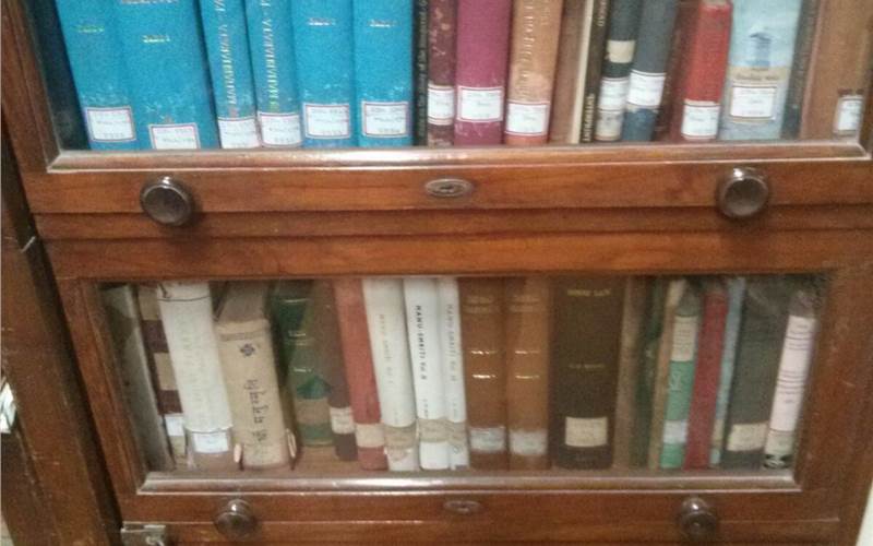 Gandhiji's personal book collection at Mani Bhavan