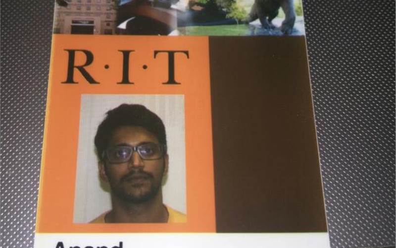 Speaking of former colleagues, Anand Srinivasan sends his ID from Rochester Institute of Technology in the USA