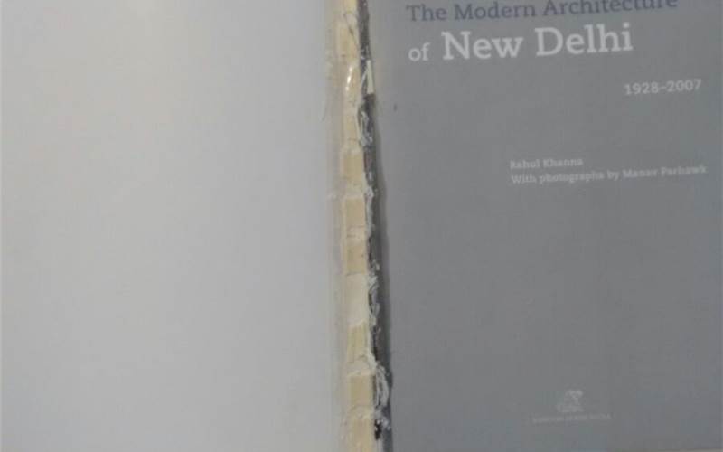 A colossal tragedy: A brand-new book with a damaged spine...