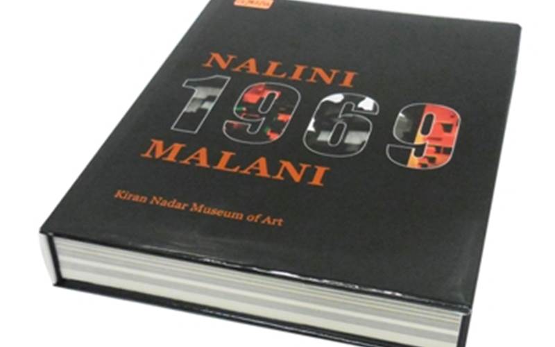 LUSTRA PRINT PROCESS | Nalini Malini 1969 Length of run: 1500Art: CMYKPre-Press: Screen CTP system and the Agfa Apogee Pre-press ManagerPress: Ryobi 925 (five colour plus online aqueous coater)Post-Press: Hot foil stamping, one spot raised UV, debossing on outer printed laminated coverPaper: 150 gsm Glode paper for text and end pages, 170gsm sinar mass art paper pasted on 3mm kappa mill board for the cover (plc)