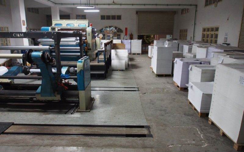 The paper sheeting machine from CHM.