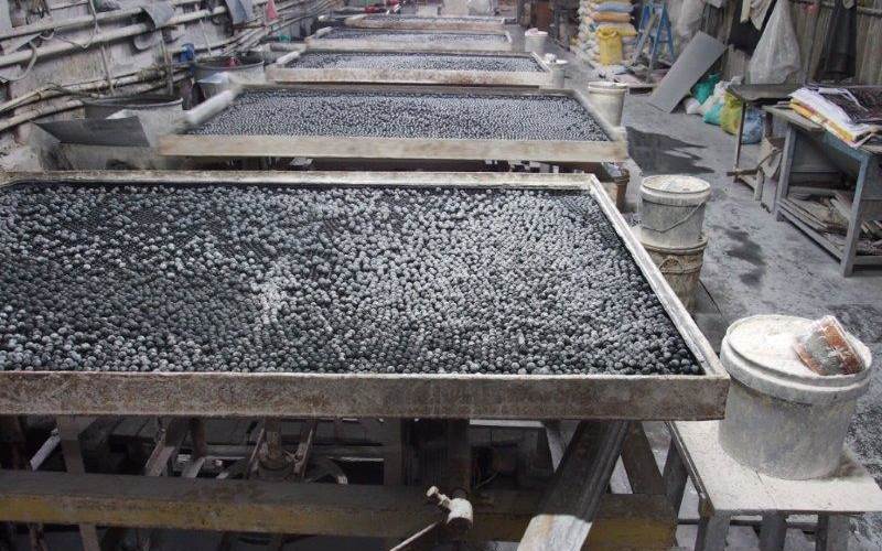 The company has a facility for making ball grained plates. These re-grained plates form the backbone for the low cost work.