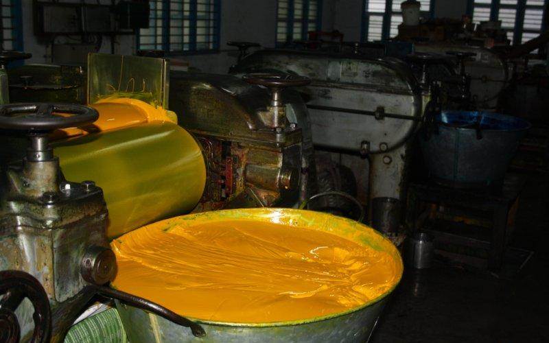 Safire's in-house ink kitchen enables a quick colour match.