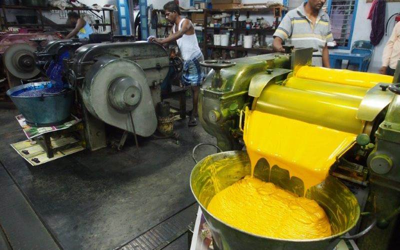 The inhouse ink-blending unit ensures costs are maintained and quality guaranteed.