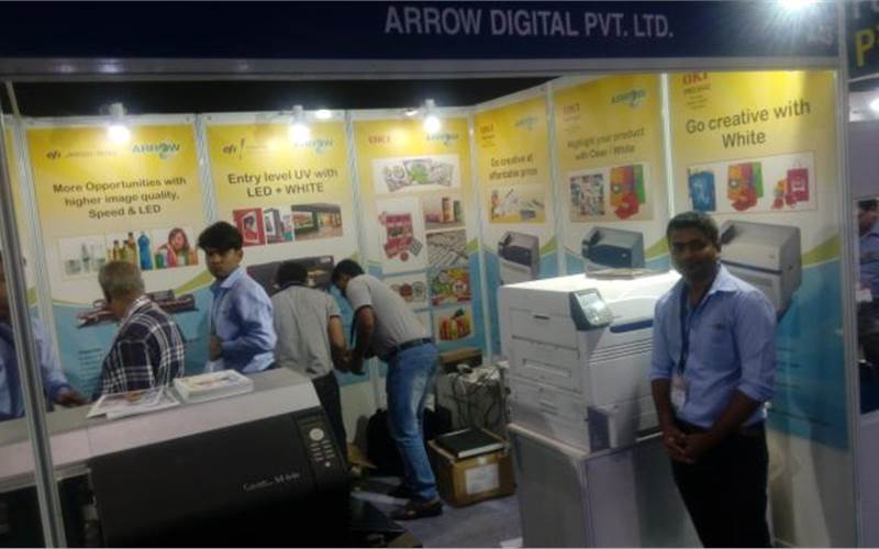 Arrow Digital, the distributor of a range of materials and equipments for the digital printing and cutting markets displayed OKI 9541Pro and M-64s