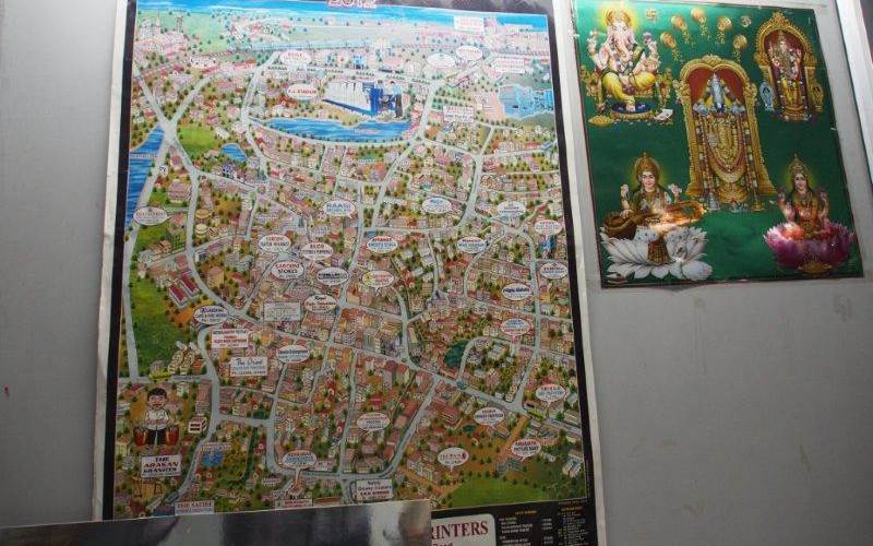 Safire: Undoubtedly the best in Sivakasi; as a map of the print and fireworks city shows.