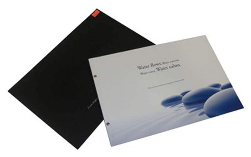 VISHWAKALA PRINTERS | The Divine Address Art: CMYK single pass and screen printing for the outer boxLength of run: 1000Pre-Press: Apogee workflow and Kodak Trendsetter 400 platesetterPress: Heidelberg XL75 (four-colour plus online coating with IR dryer) and Heidelberg SX52 (four-colour plus online coating with IR dryer)Post-Press: Spot UV, embossing, die punching, side pinning and perfect bindingPaper: 240gsm Rendezvous board for the cover page, 190gsm Rendezvous paper for inner pages, and black board for the outer box