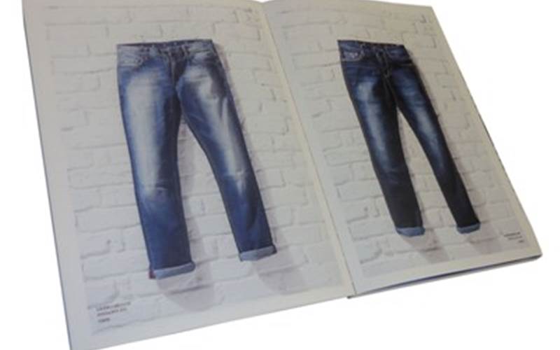 VISHWAKALA PRINTERS | L P JeansArt: CMYK single passLength of run: 500Pre-Press: Apogee workflow and Kodak Trendsetter 400 platesetterPress: Heidelberg XL75 (four-colour plus online coating with IR dryer) and Heidelberg SX52 (four-colour plus online coating with IR dryer)Post-Press: Section sewing on a chinese machine and binding Paper: 280gsm linen whiteboard for the cover page and 130gsm Emote plus paper by Kyoorius for the inner pages