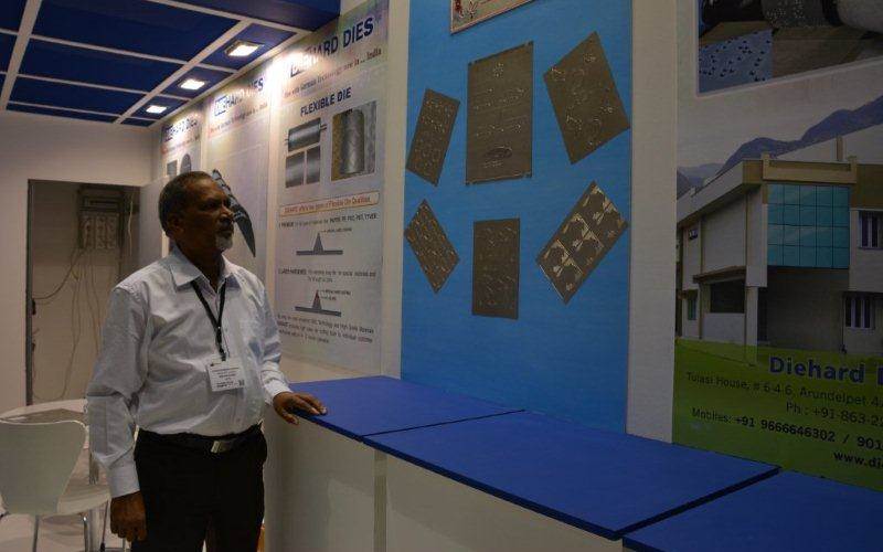 Competing against the likes of Rotometrics, India’s Diehard Dies will be vying for space in the die-cutting business. Seen in the picture is J K Rambabu of Diehard, who claims the company is the biggest die-shop in Asia equipped with advanced German technology machinery to produce sophisticated die-cutting machinery at its plant in Guntur in Andhra Pradesh