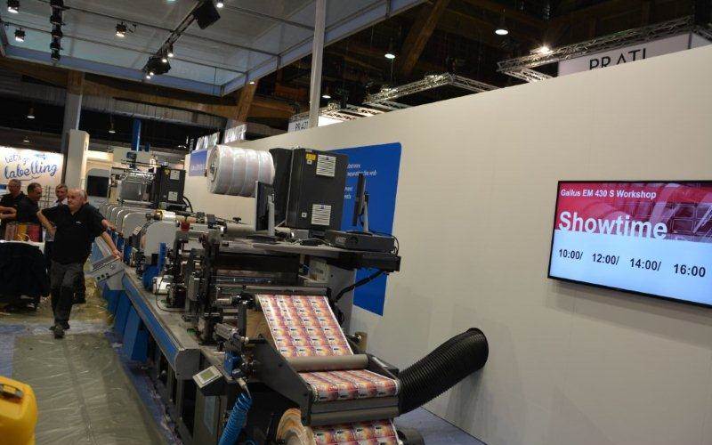 Rehearsal of the Gallus Print Shop concept. The concept will demonstate the benefits of producing labels by combining digital and conventional printing methods