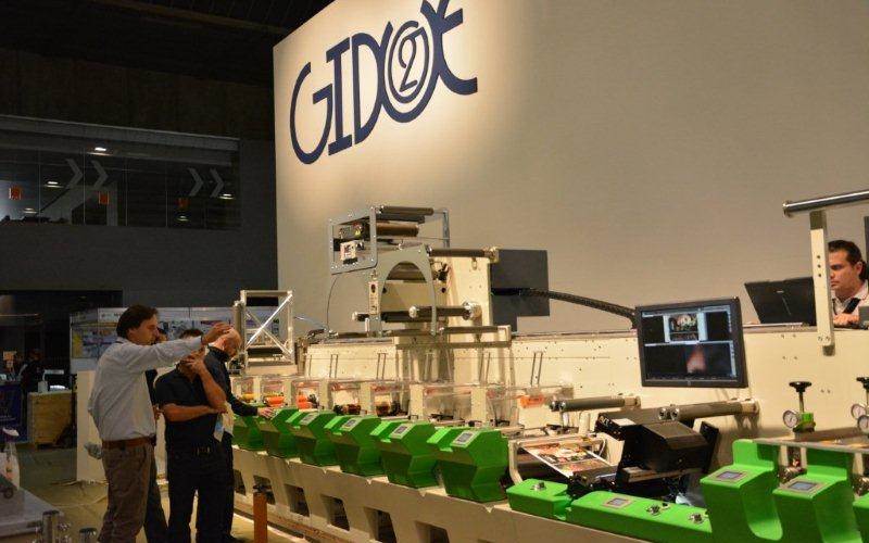 One of the four lines of presses to print self-adhesive, in-mould and wraparound labels, sleeves, and carton boxes