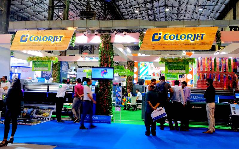 The Colorjet stall during Media Expo Mumbai