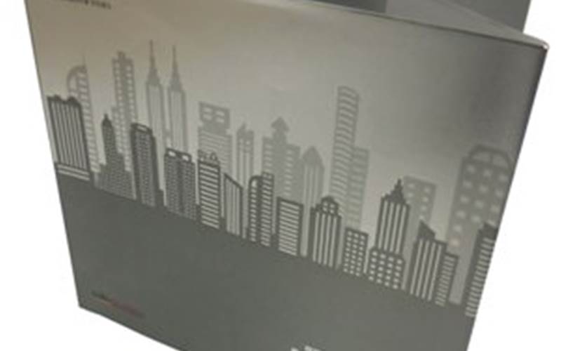 SILVERPOINT PRESS | Real Estate-Icons Of Maharashtra Brochure Length of run: 1500Art: CMYK plus special silverPre-Press: Agfa CTP system, Apogee workflow and GMG solutionsPress: Heidelberg LX (five-colour plus online coating)Post-Press: Texture UV, satin aqueous coating, silver foil stamping, silver lamination, embossing and debossing. PUR binding on Paper Bind 444 PRO PlusPaper: 170gsm BILT Royal matt paper for the cover and jacket, 190gsm Mont Blanc Extra White for the text pages and 3mm grey board