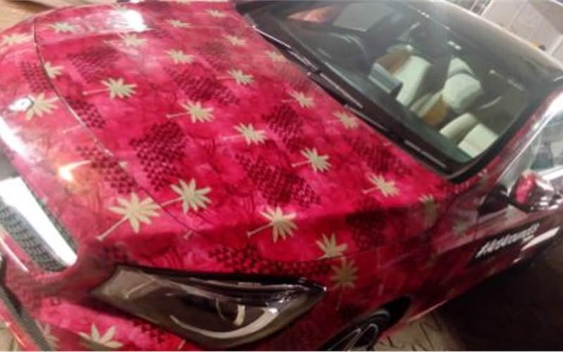 Based on the theme of #ArtAroundUs this vehicle wrapping attracted the most